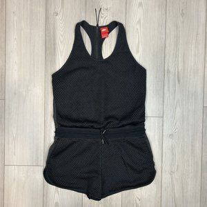 Nike Tennis Women’s Nike Court Mesh Romper Jumper Black Gray Medium 744405-010